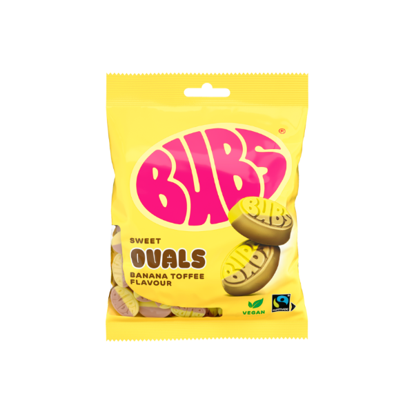 Bubs Banana Toffee Ovals 90g