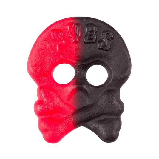 Bubs Raspberry Salty Licorice Skalle