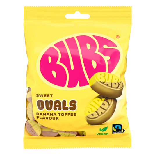 Bubs Banana Toffee Ovals 90g